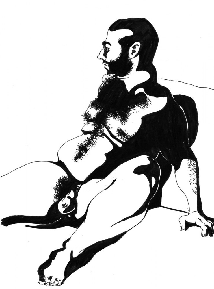 Figure study, ink, 2015